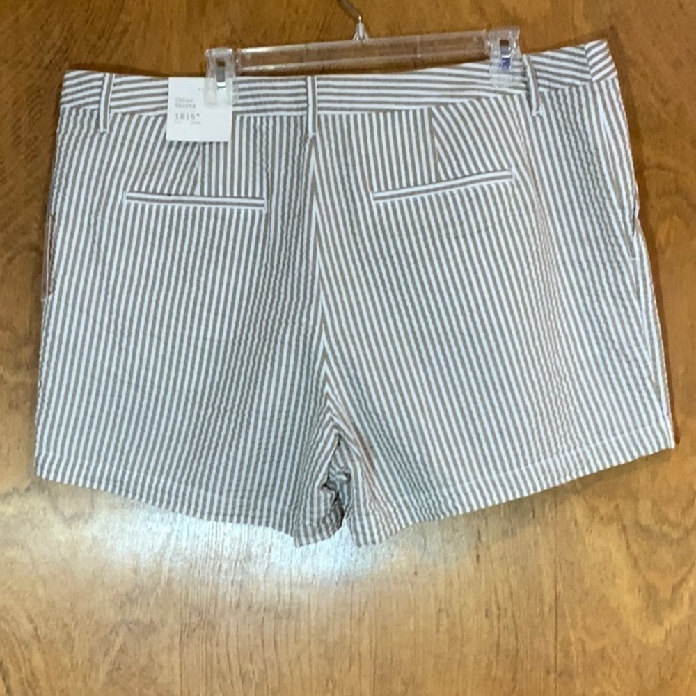 a new day seersucker chino shorts - size 18 - NWT - Picture 2 of 4